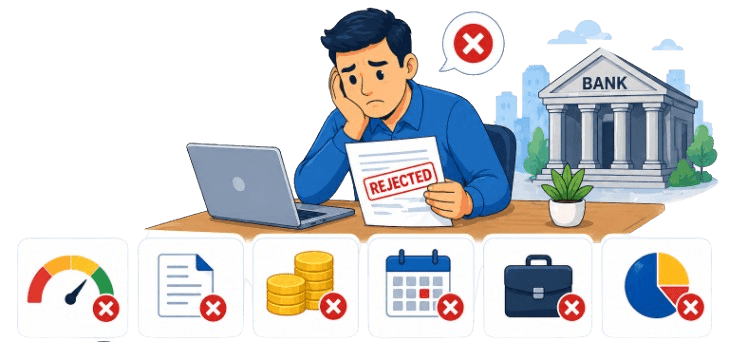 Loan rejection illustration